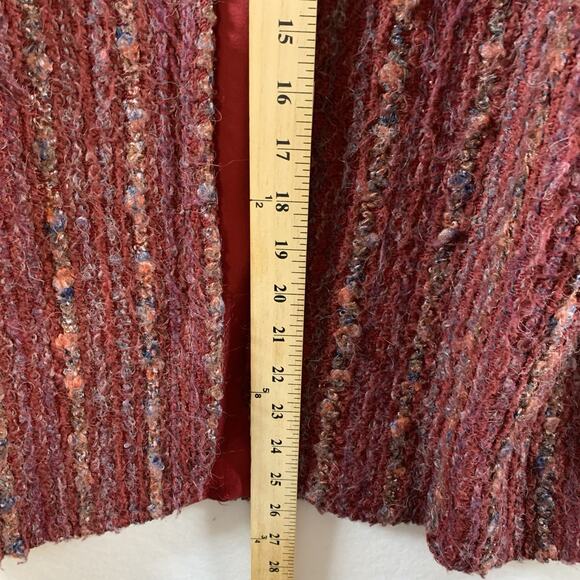 VTG Womens Open Front Textured‎ Jacket Sz M Boho Eclectic Artisian Indie Grunge - Picture 7 of 12